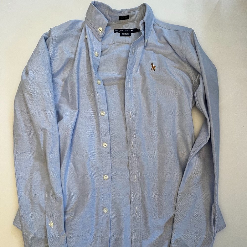 Light Blue Ralph Lauren Oxford button down Size 2